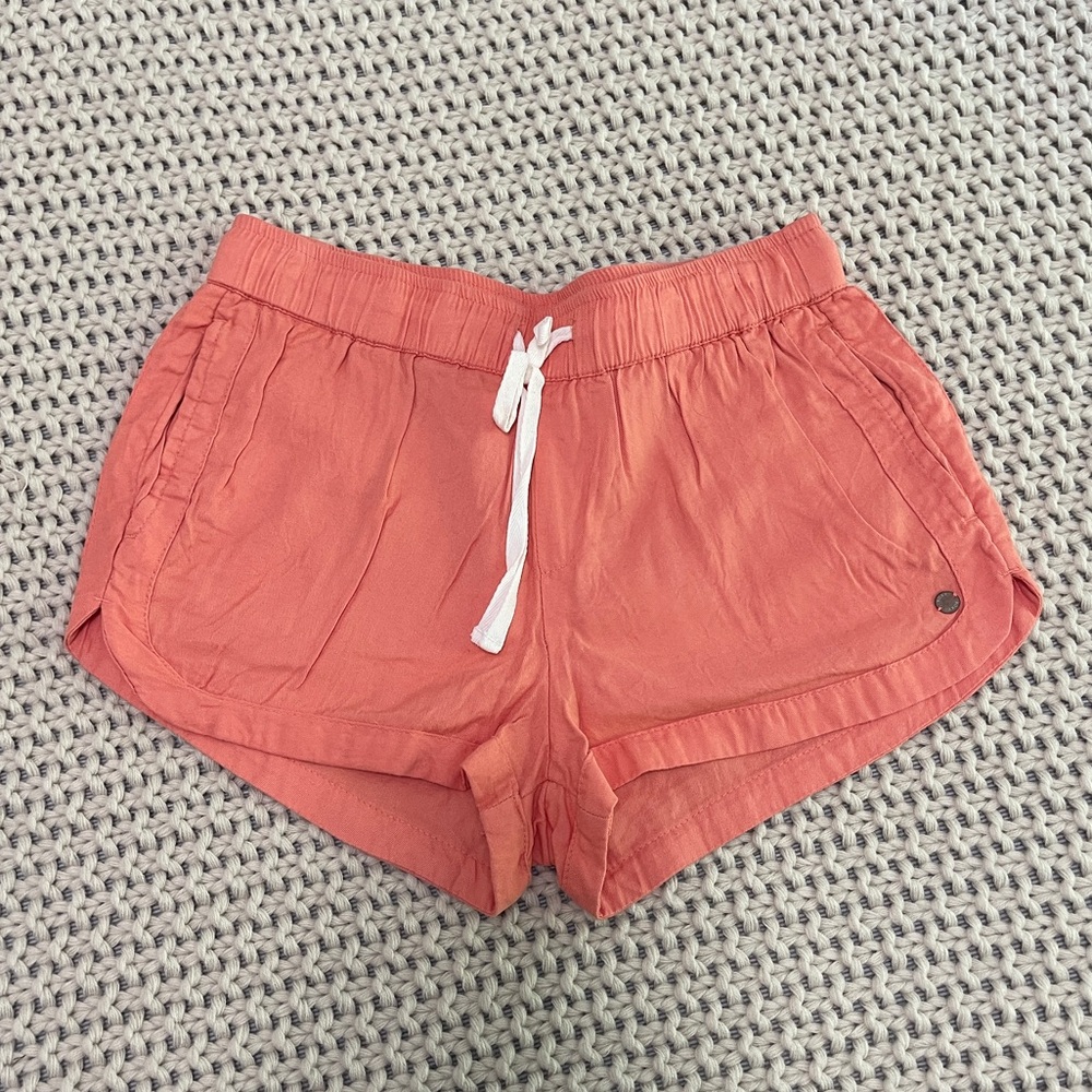 Roxy Coral Pink Drawstring Women's Shorts